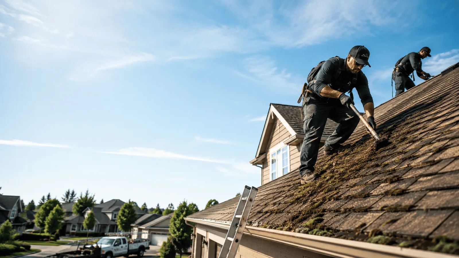 Roof Moss Removal in Hood, CA near me